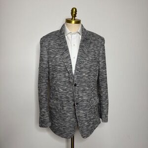 Tasso Elba Textured Black and White Blazer